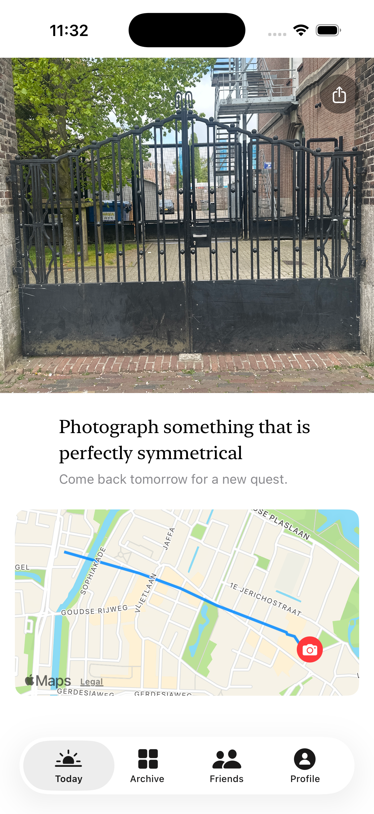 Find something perfectly symmetrical